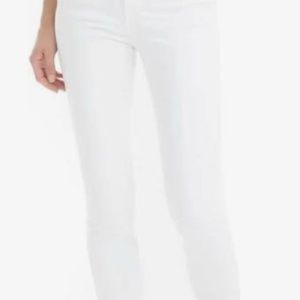 J. Crew Lookout High Rise Skinny White Jeans